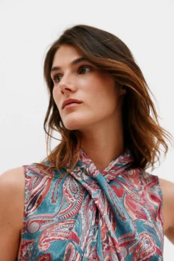 Hoss Intropia T-Shirts|Blusas-Gadea. Top halter estampado Multicolorido