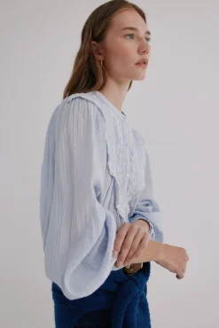 Hoss Intropia Blusas-Gael. Blusa bordada Azul