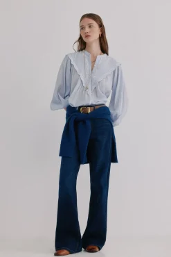 Hoss Intropia Blusas-Gael. Blusa bordada Azul