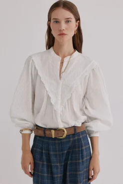 Hoss Intropia Blusas-Gael. Blusa bordada Ecru