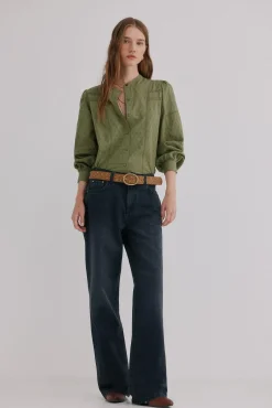 Hoss Intropia Blusas-Geneviève. Blusa romântica Khaki