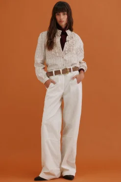 Hoss Intropia Blusas-Gina. Blusa xadrez Ecru