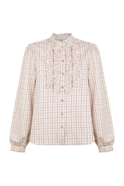 Hoss Intropia Blusas-Gina. Blusa xadrez Ecru