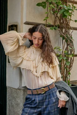 Hoss Intropia Blusas-Giulia. Blusa romântica Ecru