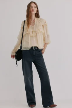 Hoss Intropia Blusas-Giulia. Blusa romântica Ecru