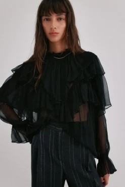 Hoss Intropia Blusas-Giulia. Blusa romântica Preto