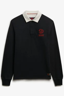 Superdry Polos-gola polo estilo rugby azul