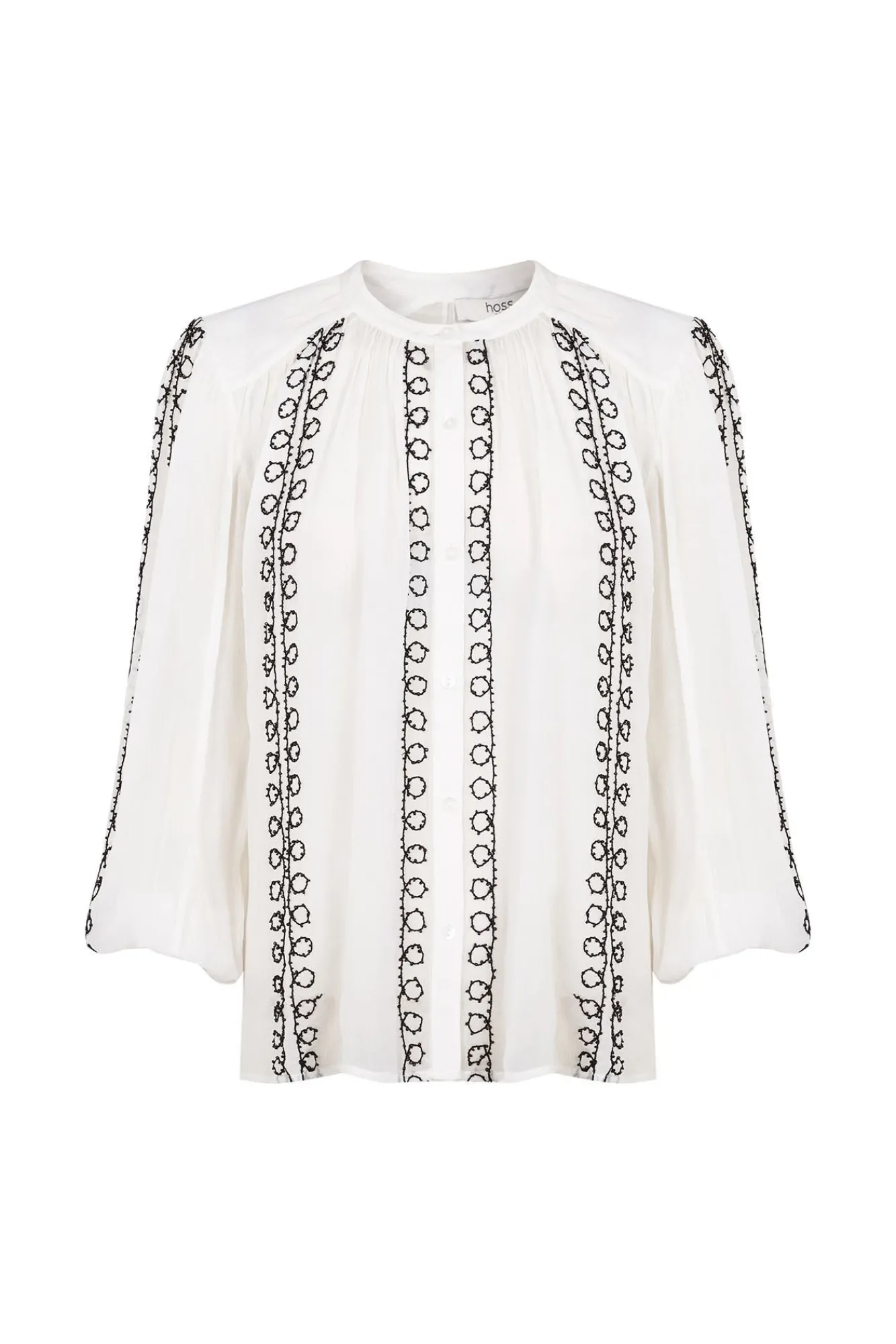 Hoss Intropia Blusas-Graça. Blusa bordada Branco