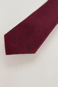 Pedro del Hierro Gravatas-Gravata seda natural Bordeaux