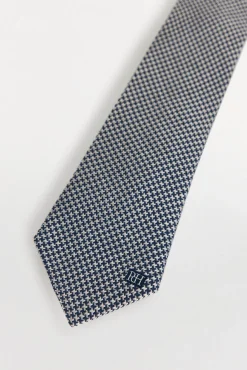 Pedro del Hierro Gravatas-Gravata seda natural Cizento