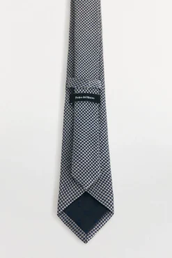 Pedro del Hierro Gravatas-Gravata seda natural Cizento