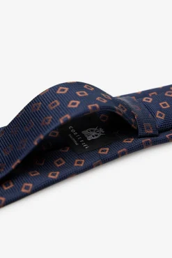 Cortefiel Gravatas-Gravata seda natural Azul