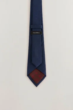 Pedro del Hierro Gravatas-Gravata seda natural Azul