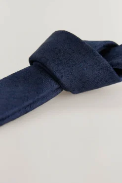 Pedro del Hierro Gravatas-Gravata seda natural Azul