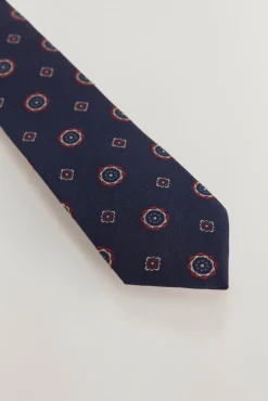 Pedro del Hierro Gravatas-Gravata seda natural Azul