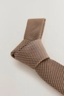 Pedro del Hierro Gravatas-Gravata seda natural Beige