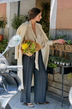 Hoss Intropia Blusas-Gretel. Blusa com laçada Beige