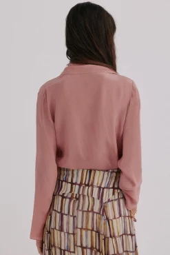 Hoss Intropia Blusas-Guiado. Blusa com decote cruzado assimétrico Castanho