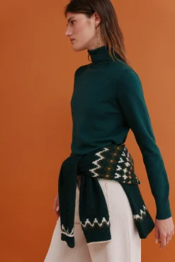 Hoss Intropia Camisolas-Ilse. Camisola de gola alta Verde