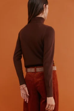 Hoss Intropia Camisolas-Ilse. Camisola de gola alta Castanho