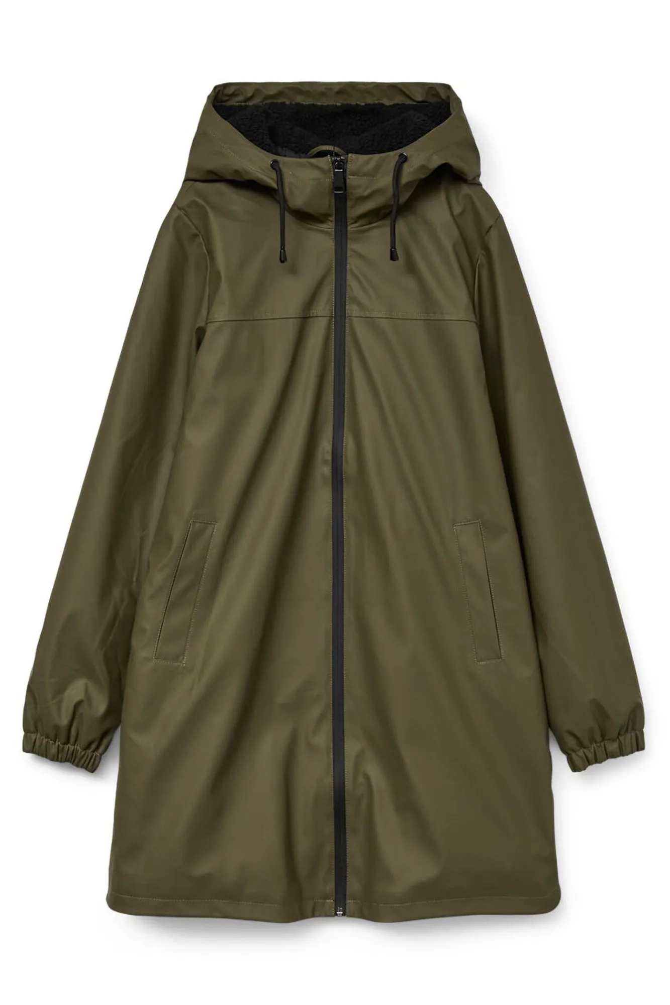 Vero Moda Sobretudos|Casacos-Impermeável com capuz Verde