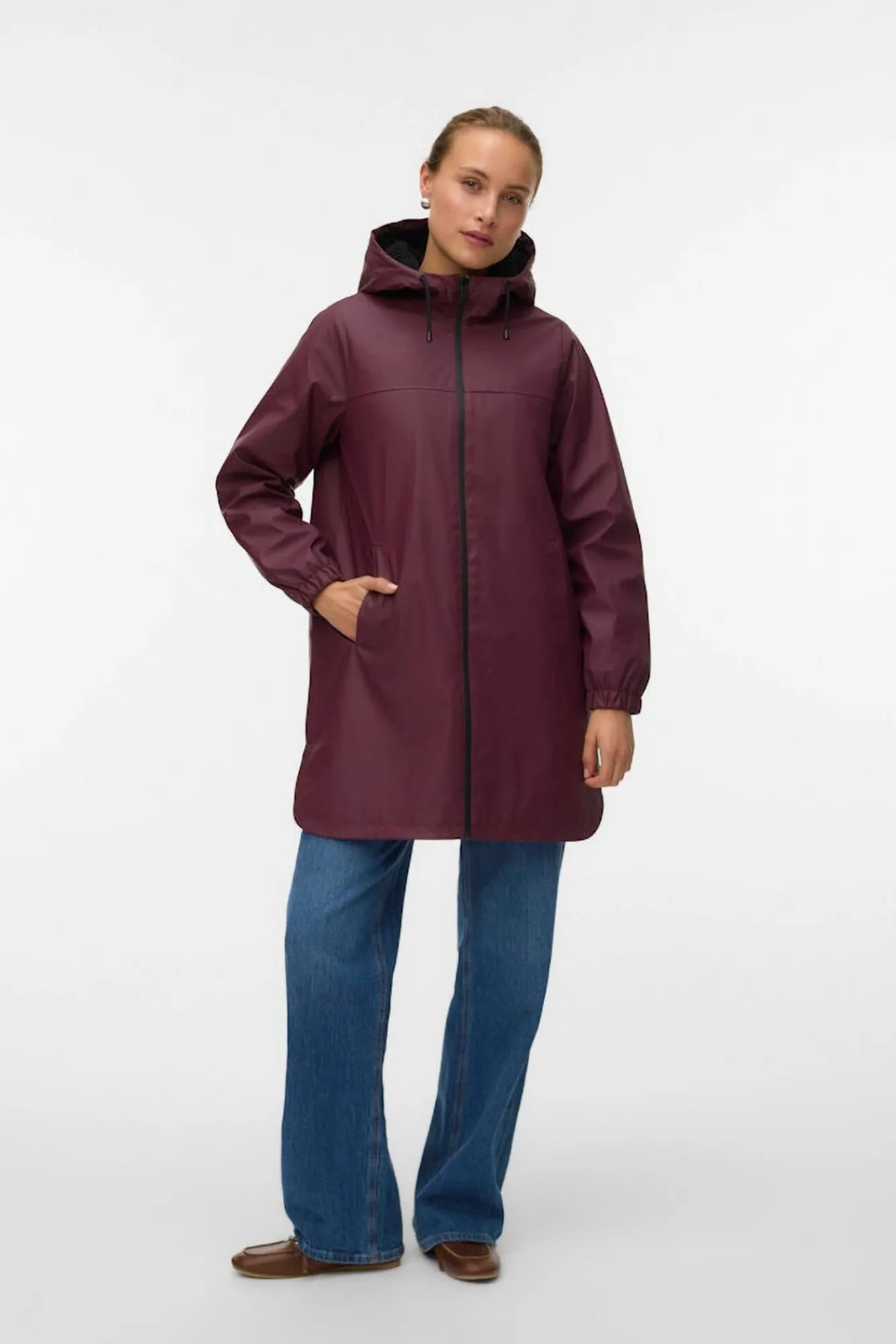 Vero Moda Sobretudos|Casacos-Impermeável com capuz Granada