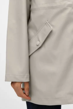 Vero Moda Sobretudos|Casacos-Impermeável de manga comprida com capuz Cinzento