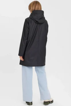 Vero Moda Sobretudos|Casacos-Impermeável de mulher de manga comprida com capuz Cinzento