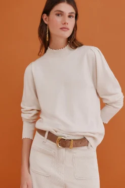 Hoss Intropia Camisolas-Ingrid. Camisola de manga comprida Beige