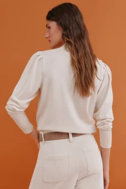 Hoss Intropia Camisolas-Ingrid. Camisola de manga comprida Beige