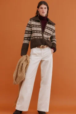 Hoss Intropia Camisolas-Inola. Casaco de malha grego Castanho