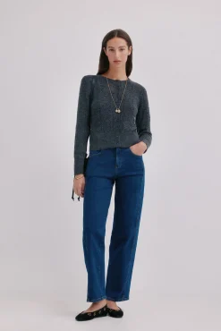 Hoss Intropia Camisolas-Inés. Casaco de malha vazado Cinzento