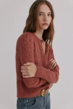 Hoss Intropia Camisolas-Inés. Casaco de malha vazado Subiu