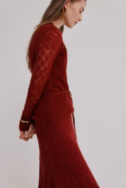 Hoss Intropia Camisolas-Iria. Casaco vazada Vermelho