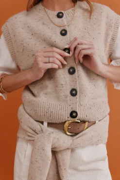 Hoss Intropia Coletes-Ita. Colete colete Beige