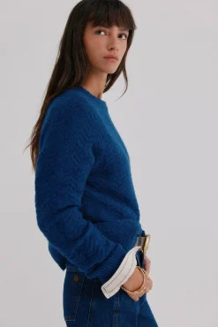 Hoss Intropia Camisolas-Ivonne. Camisola texturizado Azul