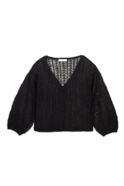 Hoss Intropia Camisolas-Ivy. Casaco de malha vazado Preto