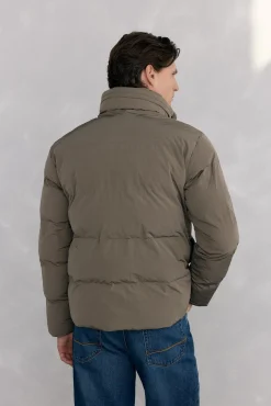 Pedro del Hierro Casacos|Sobretudos-Jaqueta acolchoada com detalhe de bolso Beige