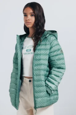 Springfield Kids Sobretudo|Casacos-Jaqueta acolchoada estrela para menina verde