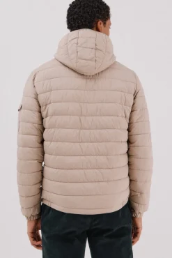 Cortefiel Casacos|Sobretudos-Jaqueta acolchoada ultraleve com capuz Tostado