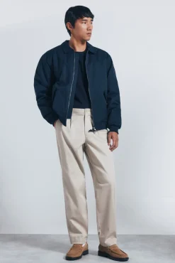 Springfield Casacos-Jaqueta aviador acolchoada azul