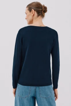 Cortefiel Camisolas-Jaqueta básica com botões Azul