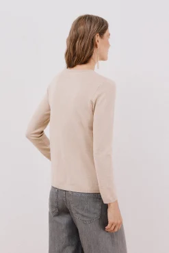 Cortefiel Camisolas-Jaqueta básica com botões Tostado