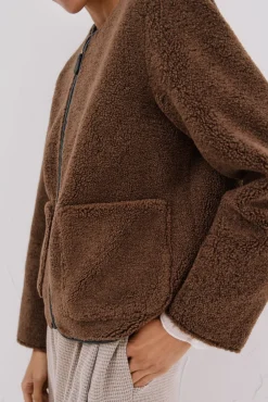 Cortefiel Casacos-Jaqueta com efeito dupla face Castanho