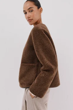 Cortefiel Casacos-Jaqueta com efeito dupla face Castanho