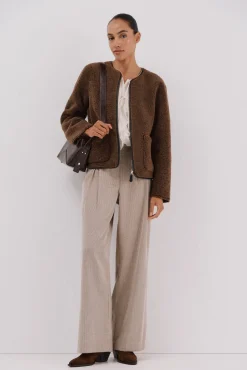 Cortefiel Casacos-Jaqueta com efeito dupla face Castanho