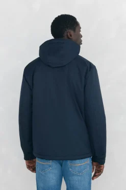 Pedro del Hierro Casacos|Sobretudos-Jaqueta com fecho-éclair e capuz Azul