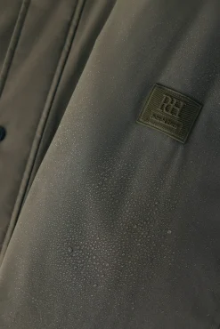 Pedro del Hierro Casacos|Sobretudos-Jaqueta com fecho-éclair repelente à água Verde