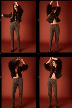 Slowlove Sobretudos-Jaqueta com franjas Preto