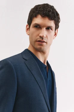 Cortefiel Fatos|Blazers-Jaqueta Coolmax Bird's Eye Azul